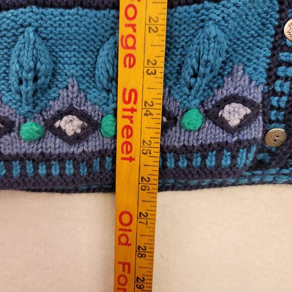 Vintage Portraits By Northern Isles S Hand-Knitted Traveler Cardigan Deadstock - Picture 14 of 14